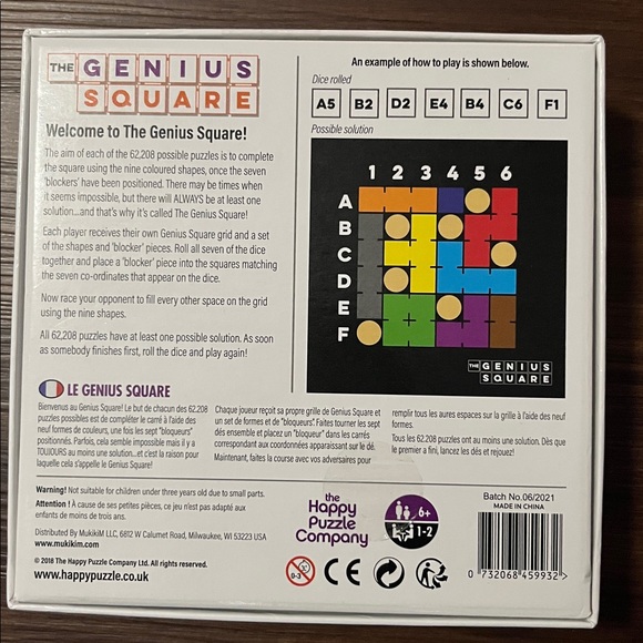 Genius Square Game - Multicolor - Picture 2 of 3